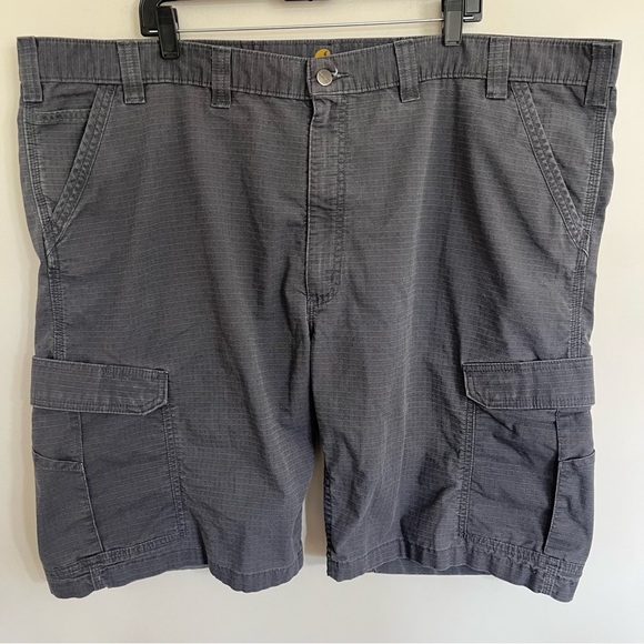 Men’s Carhartt Relaxed Fit Cargo Shorts Gray Blue Color Size 48 - Picture 1 of 12